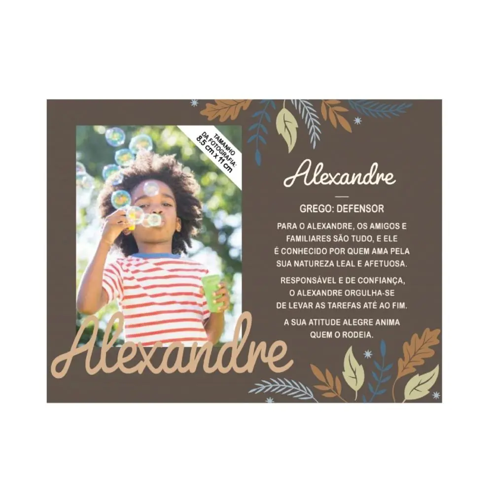 Moldura Personalizada Alexandre - H&H