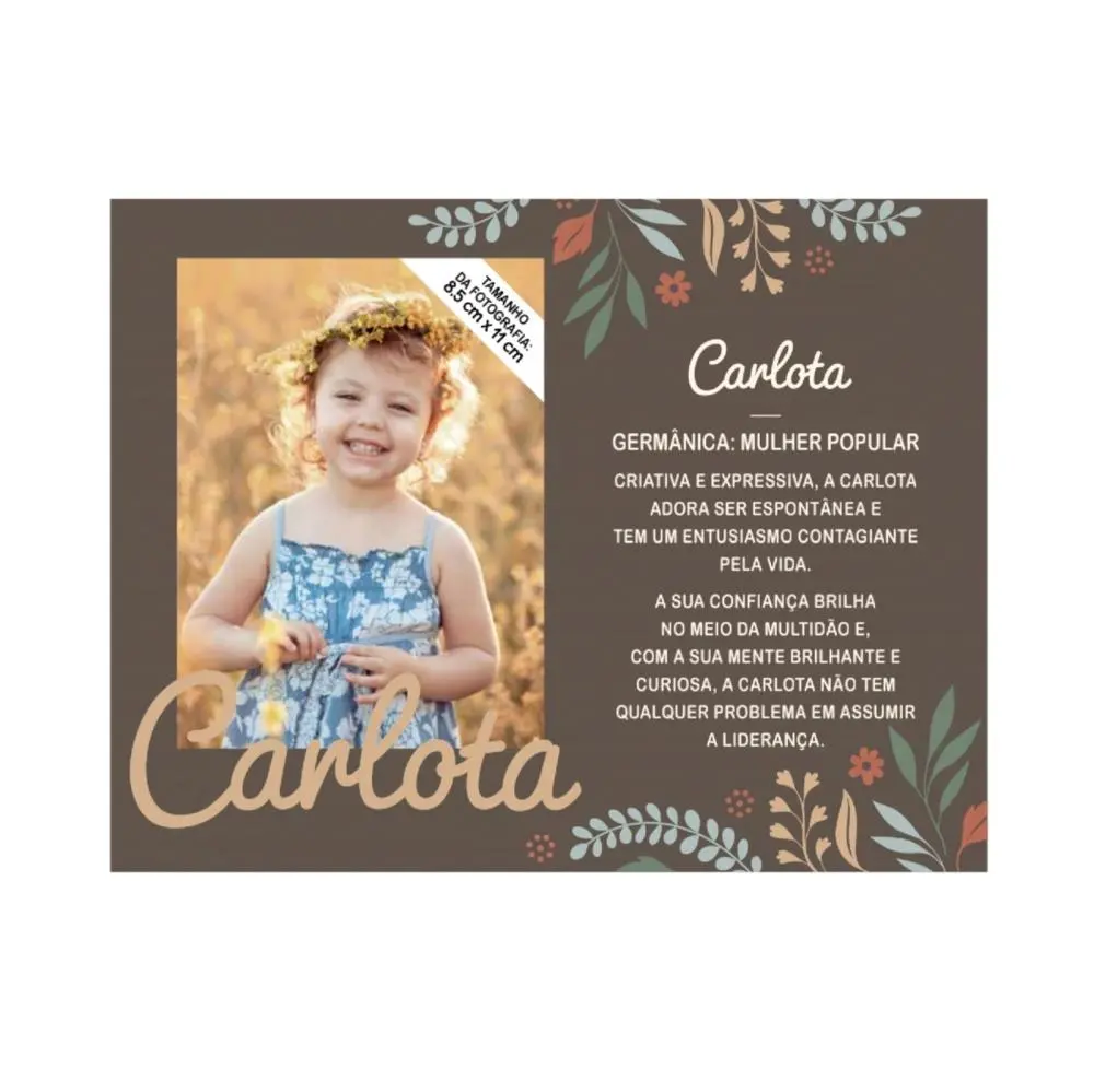 Moldura Personalizada Carlota - H&H