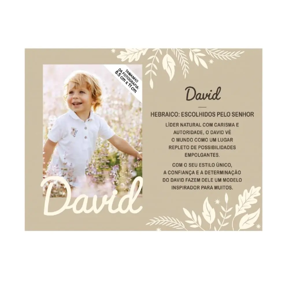 Moldura Personalizada David - H&H
