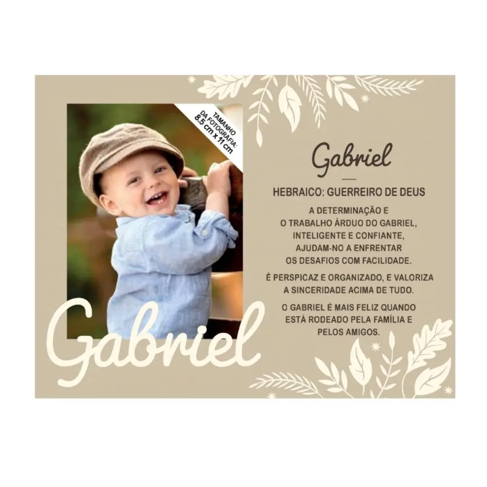 Moldura Personalizada Gabriel - H&H