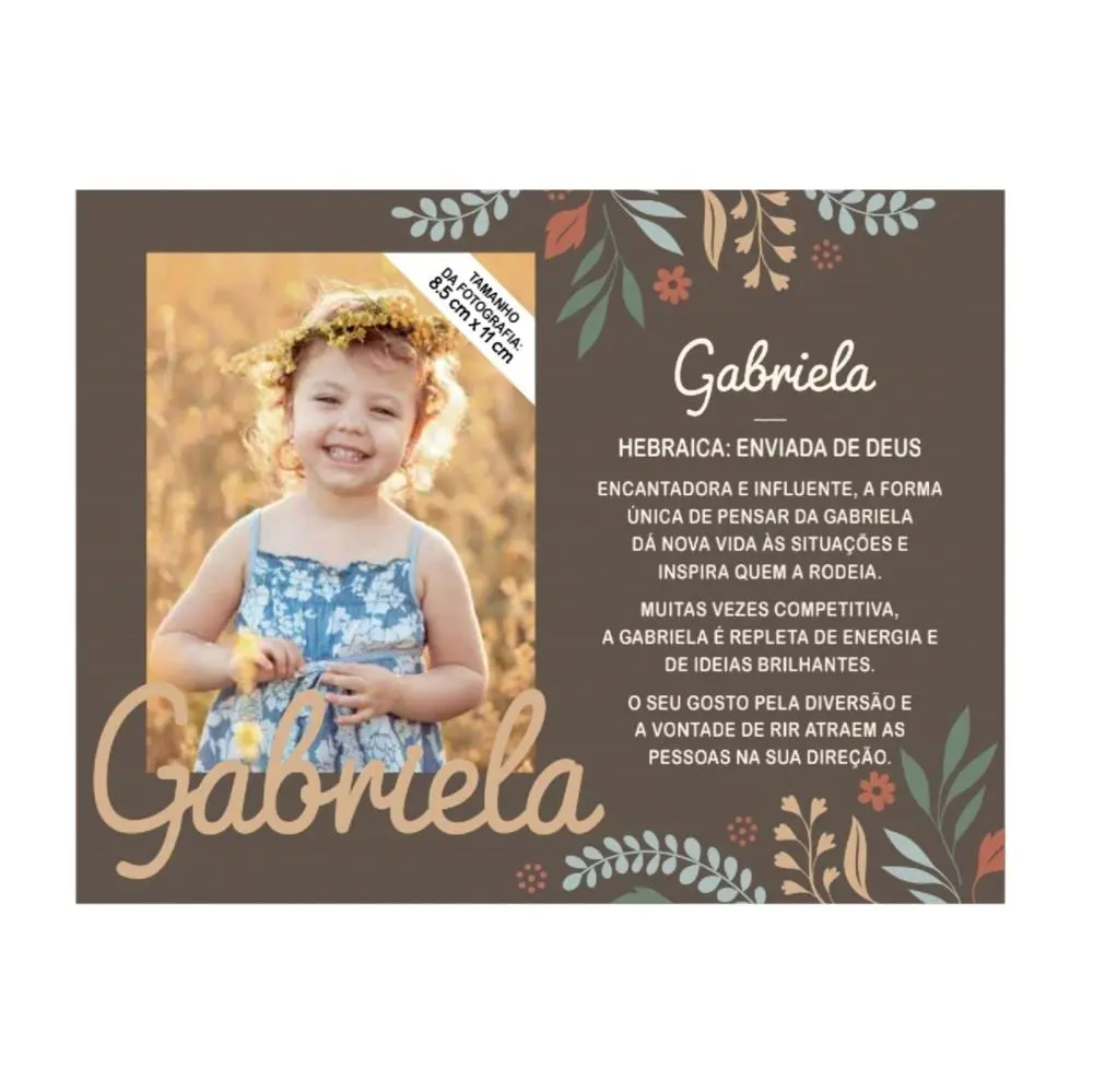 Moldura Personalizada Gabriela - H&H