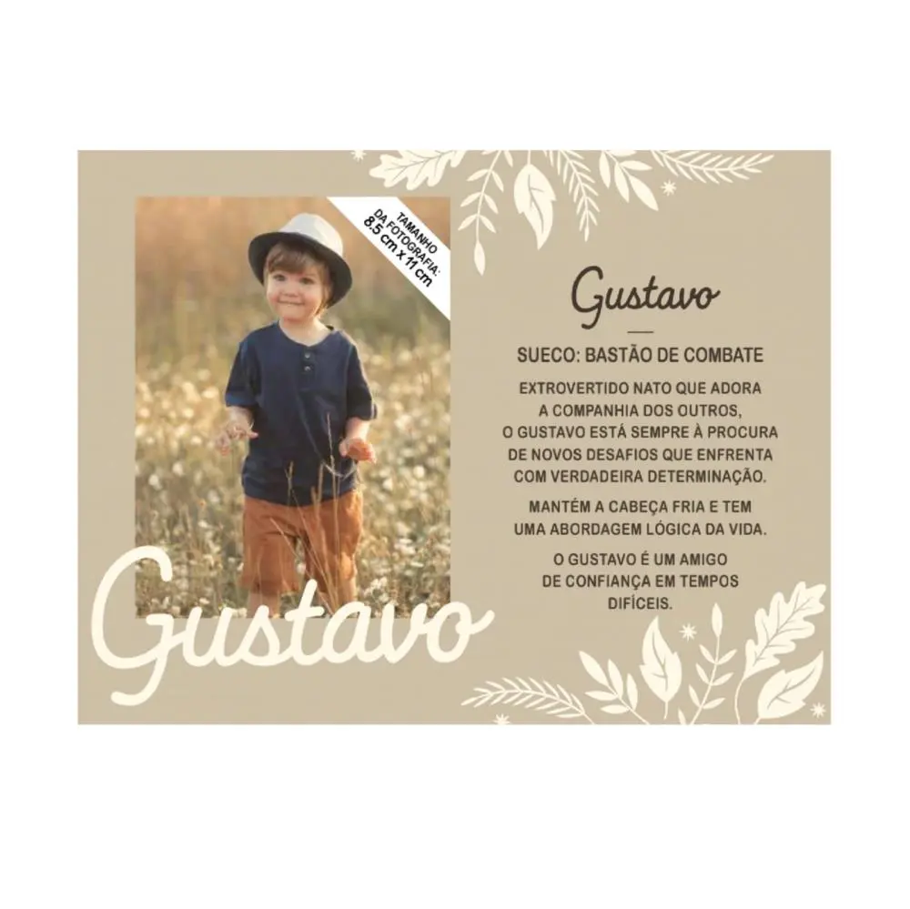 Moldura Personalizada Gustavo - H&H