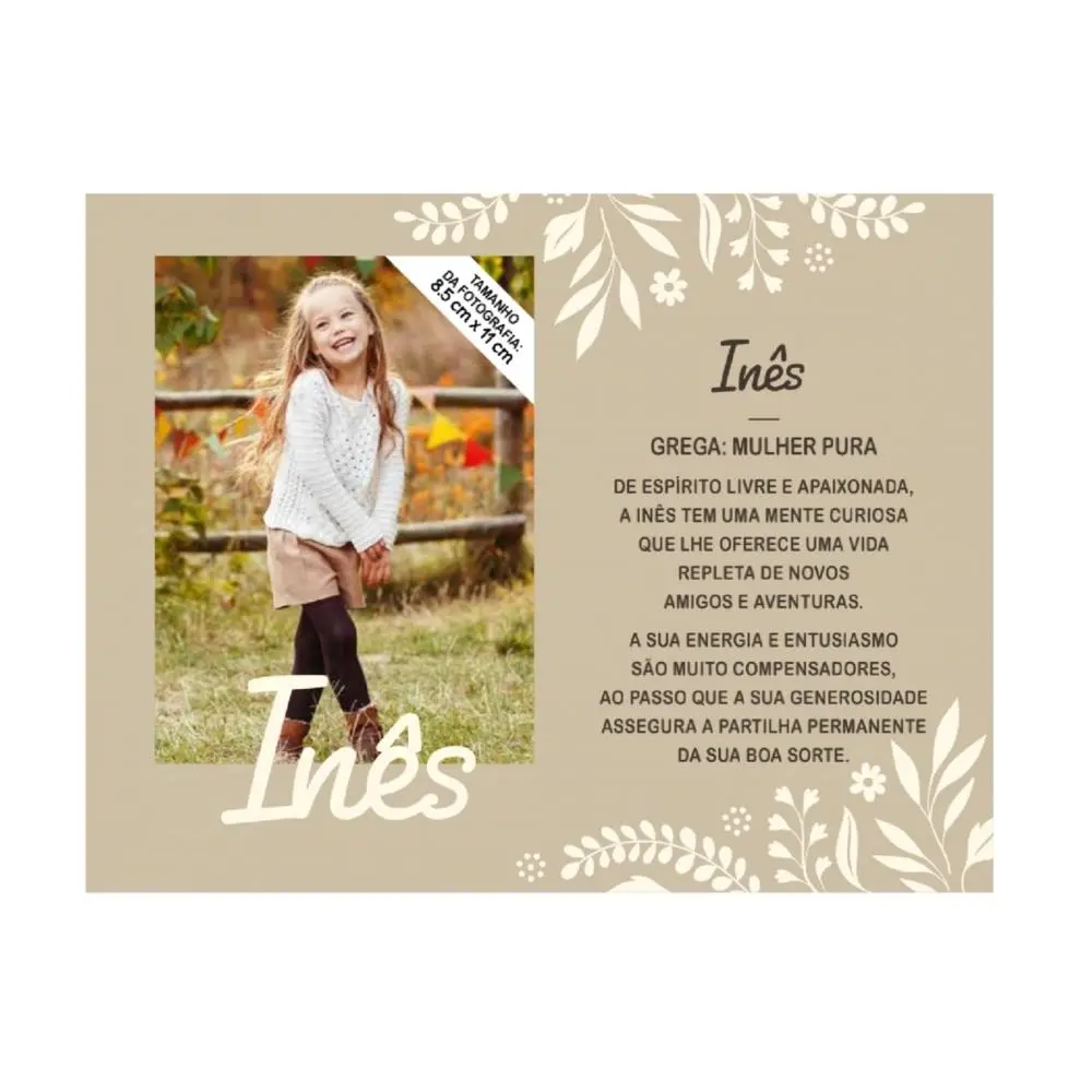 Moldura Personalizada Inês - H&H
