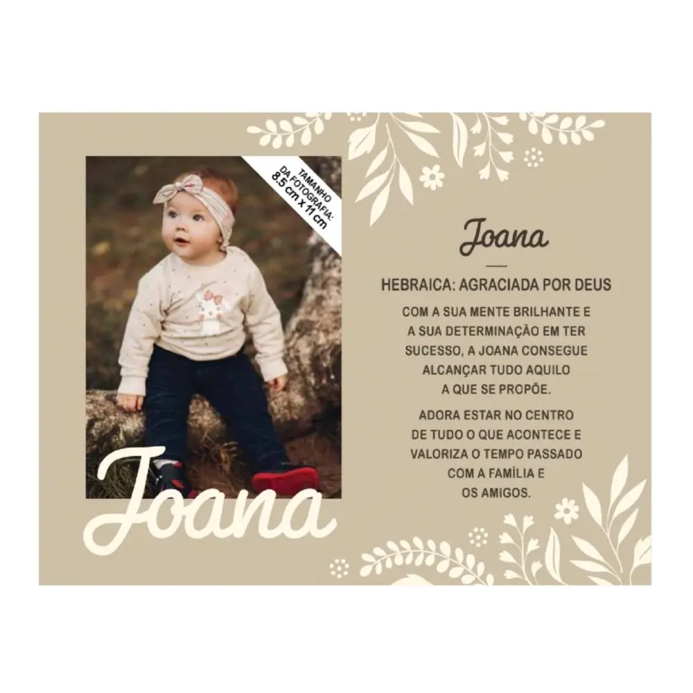 Moldura Personalizada Joana - H&H