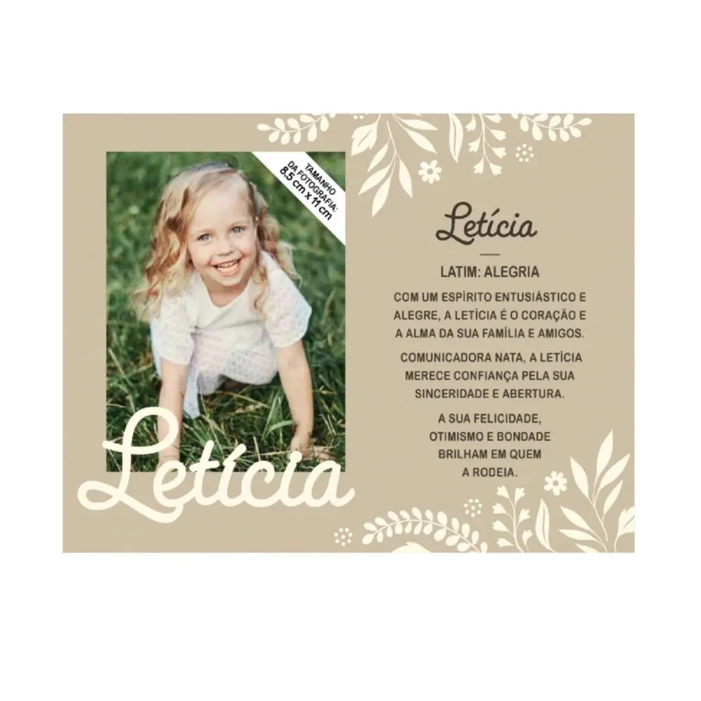 Moldura Personalizada Letícia - H&H