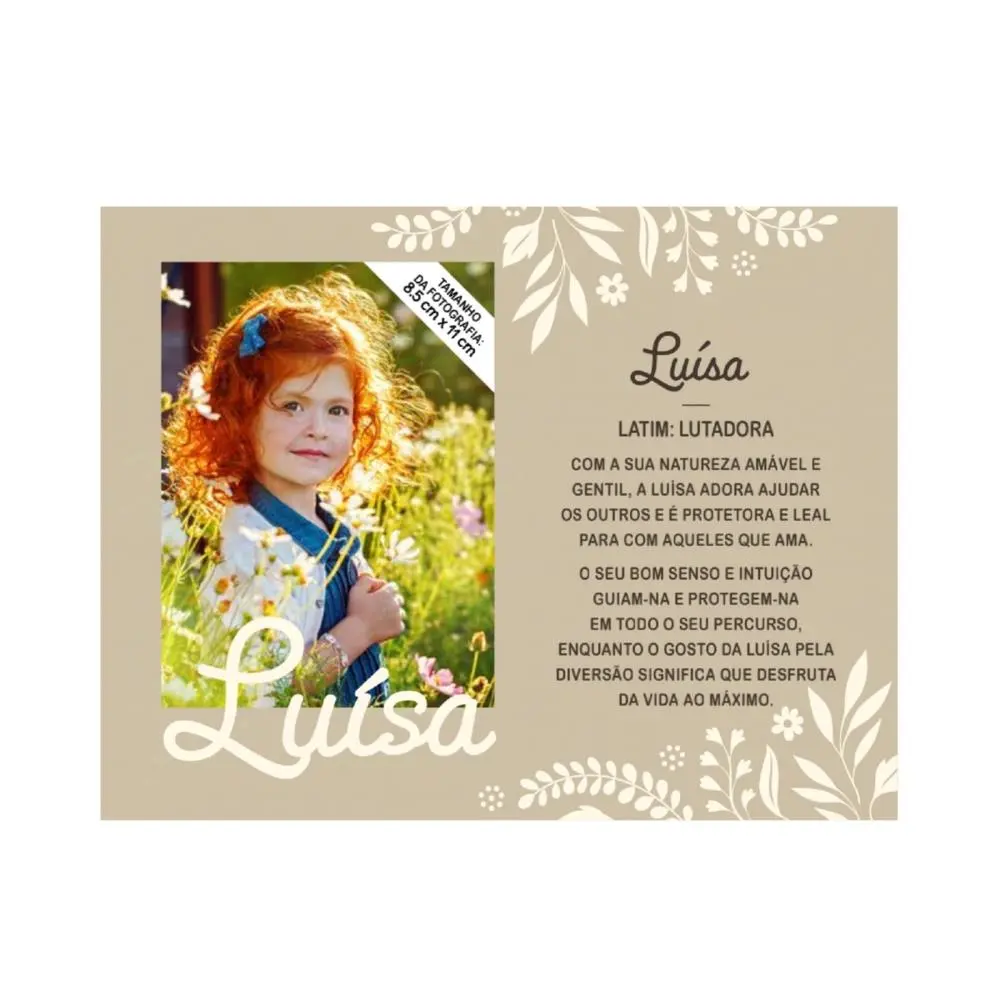 Moldura Personalizada Luísa - H&H