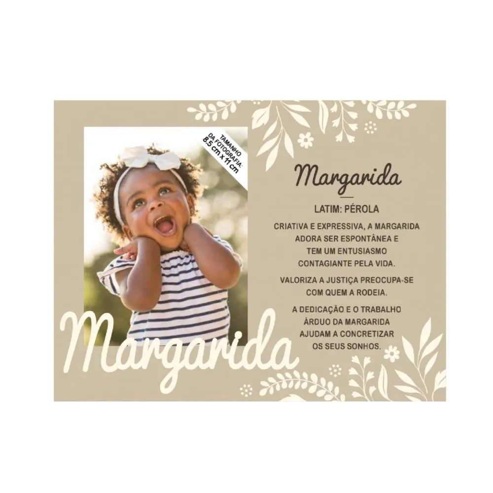 Moldura Personalizada Margarida - H&H