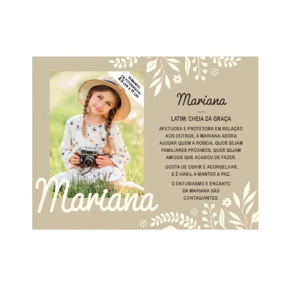 Moldura Personalizada Mariana - H&H