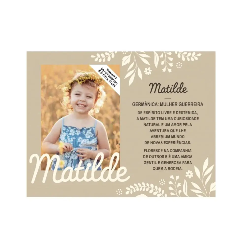 Moldura Personalizada Matilde - H&H