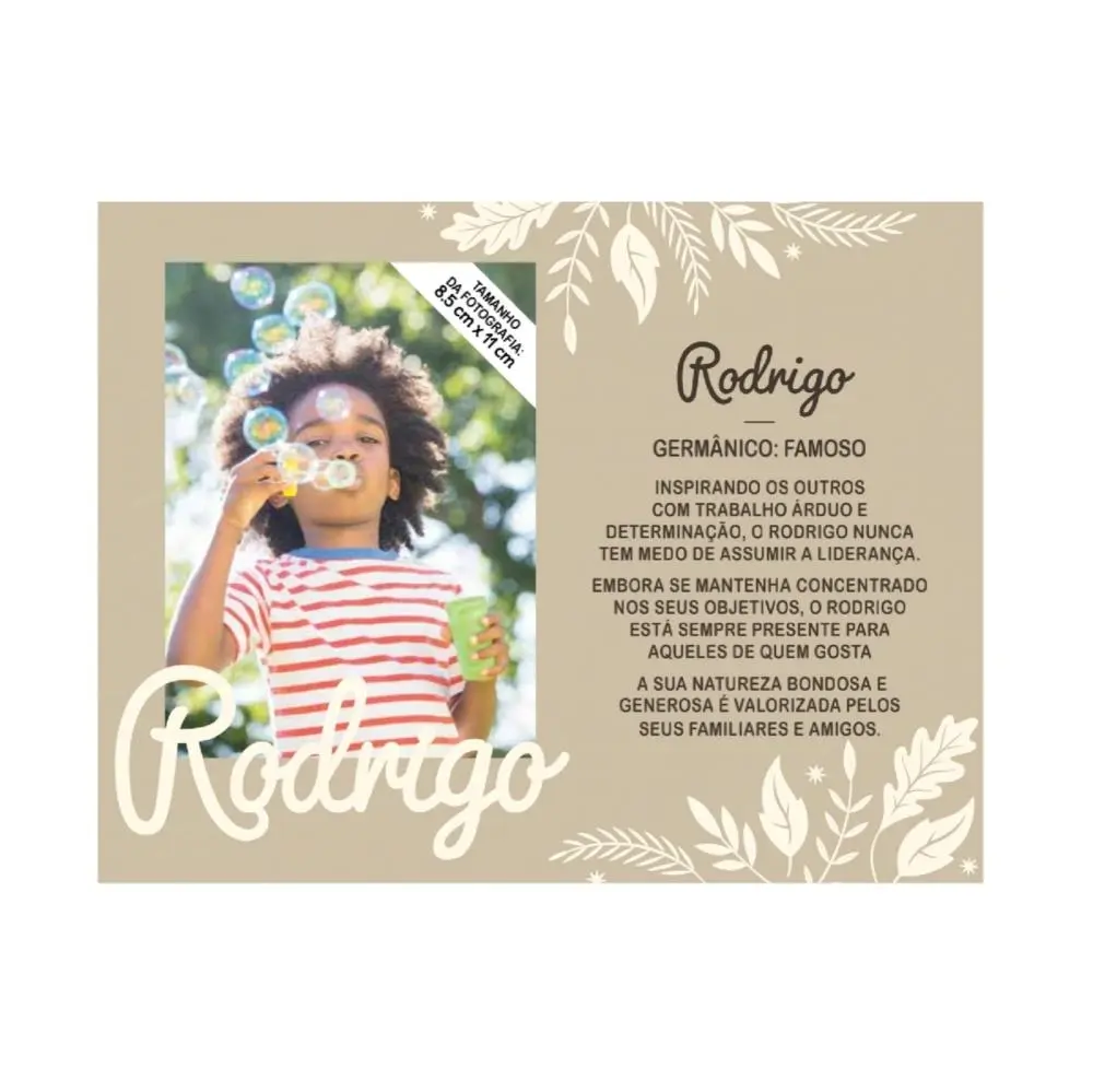 Moldura Personalizada Rodrigo - H&H
