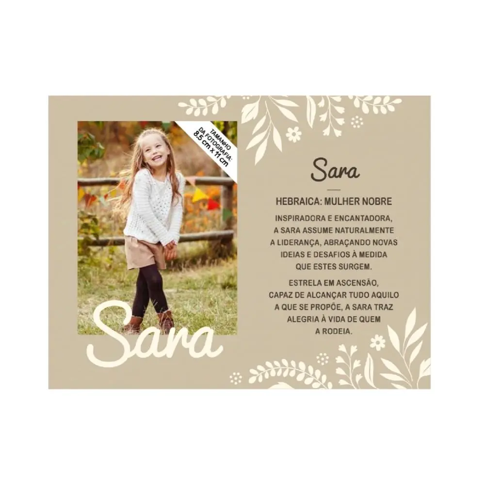 Moldura Personalizada Sara - H&H