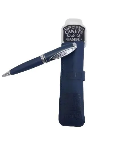 Caneta de Bambú com Bolsa Filho - H&H