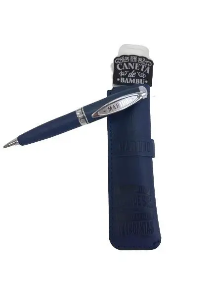 Caneta de Bambú com Bolsa Marido - H&H