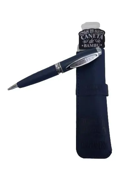 Caneta de Bambú com Bolsa Homem Perfeito - H&H