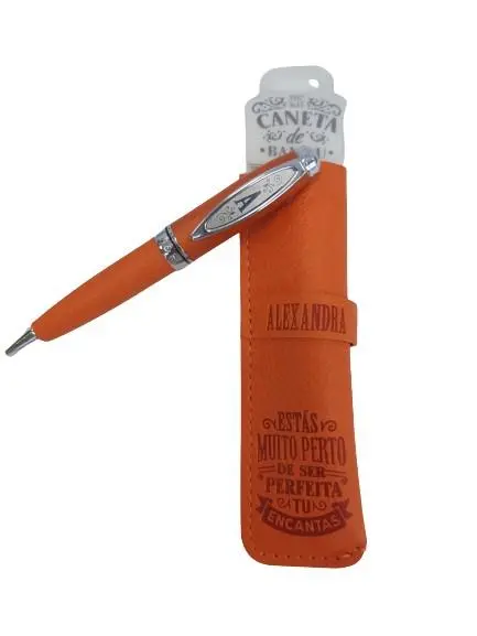 Caneta de Bambú com Bolsa Alexandra - H&H