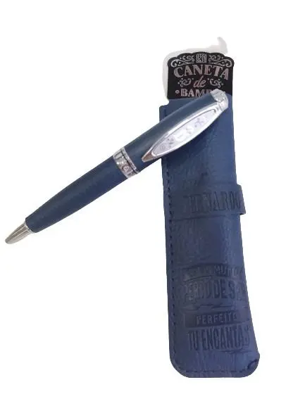 Caneta de Bambu com Bolsa Bernardo - H&H