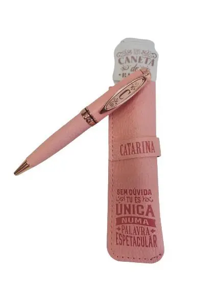 Caneta de Bambú com Bolsa Catarina - H&H