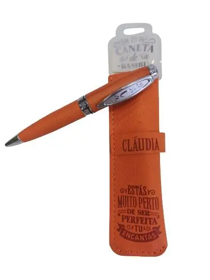 Caneta de Bambú com Bolsa Cláudia - H&H