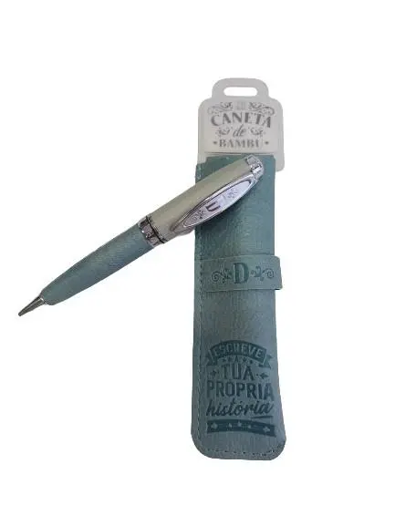Caneta de Bambú com Bolsa D - H&H