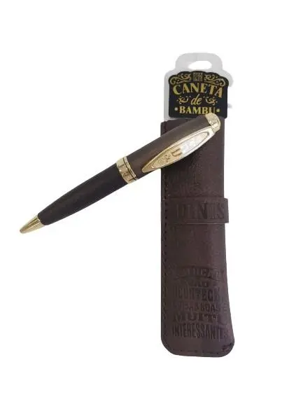 Caneta de Bambú com Bolsa Dinis - H&H