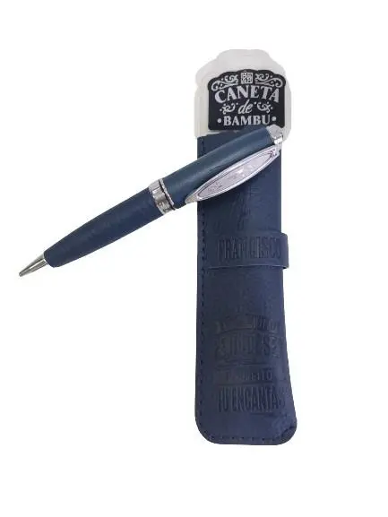 Caneta de Bambú com Bolsa Francisco - H&H