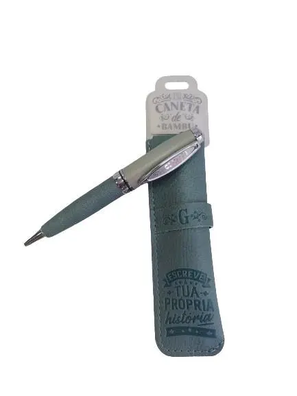 Caneta de Bambú com Bolsa G - H&H