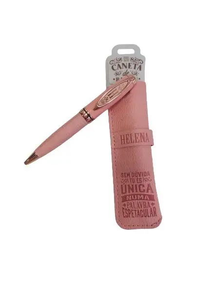 Caneta de Bambú com Bolsa Helena - H&H