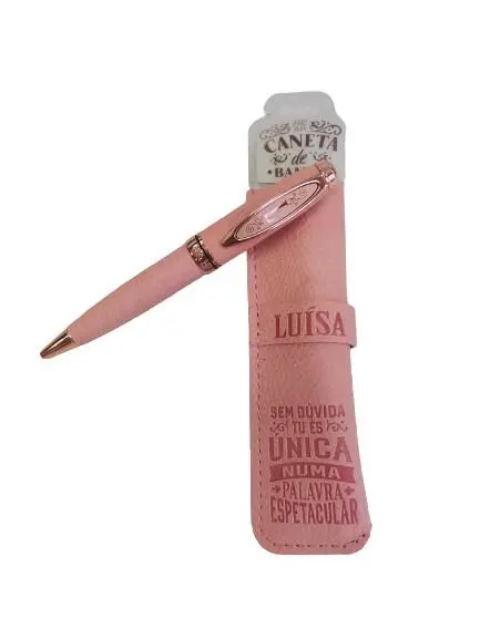 Caneta de Bambú com Bolsa Luísa - H&H