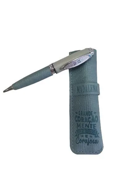 Caneta de Bambú com Bolsa Madalena - H&H
