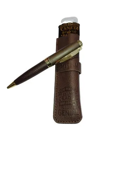 Caneta de Bambú com Bolsa Martim - H&H