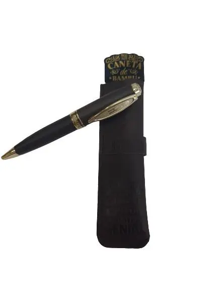 Caneta de Bambú com Bolsa Rodrigo - H&H