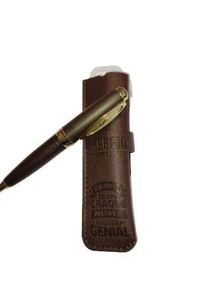 Caneta de Bambú com Bolsa Sérgio - H&H