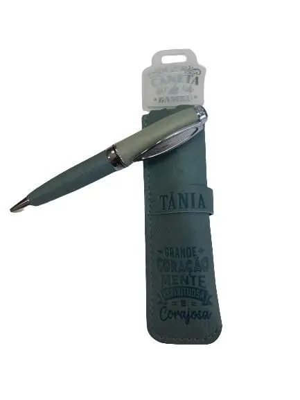 Caneta de Bambú com Bolsa Tânia - H&H