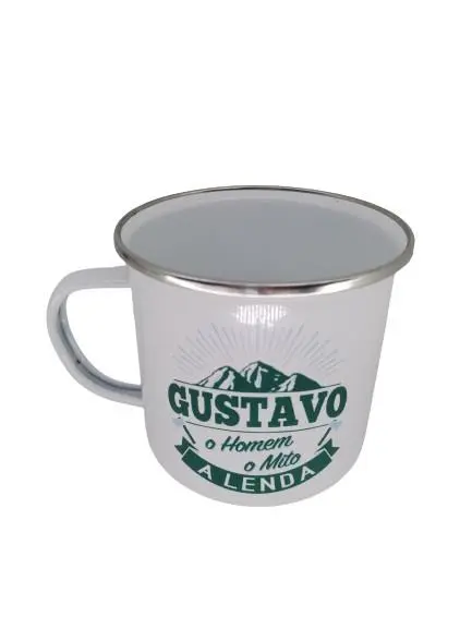 Caneca Gustavo H&H de Esmalte