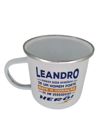 Caneca Leandro H&H de Esmalte