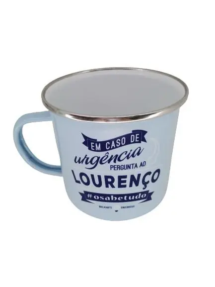 Caneca Lourenço H&H de Esmalte