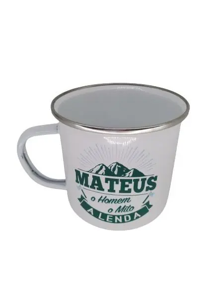 Caneca Mateus H&H de Esmalte