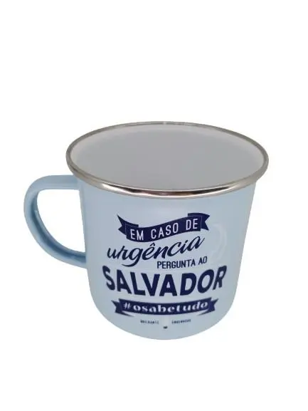 Caneca Salvador H&H de Esmalte