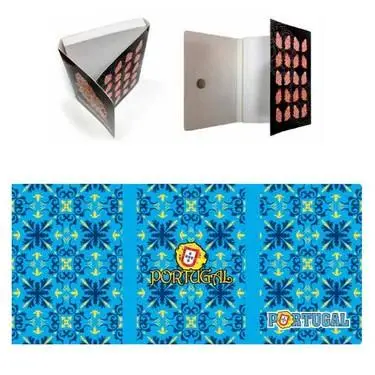 Bloco de Notas Mini com iman Mosaico Azul Portugal