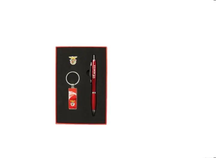 Conjunto Porta-Chaves + Esferográfica + Pin SLB 2024 - SLB