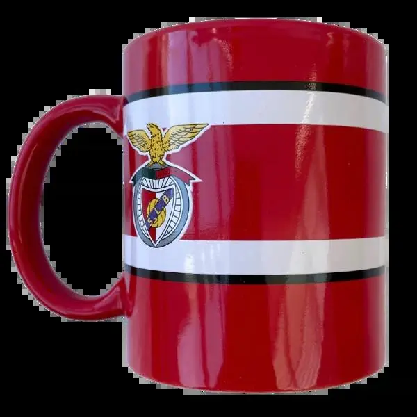 Caneca Leite Vermelha com Duas Listras Brancas - SLB