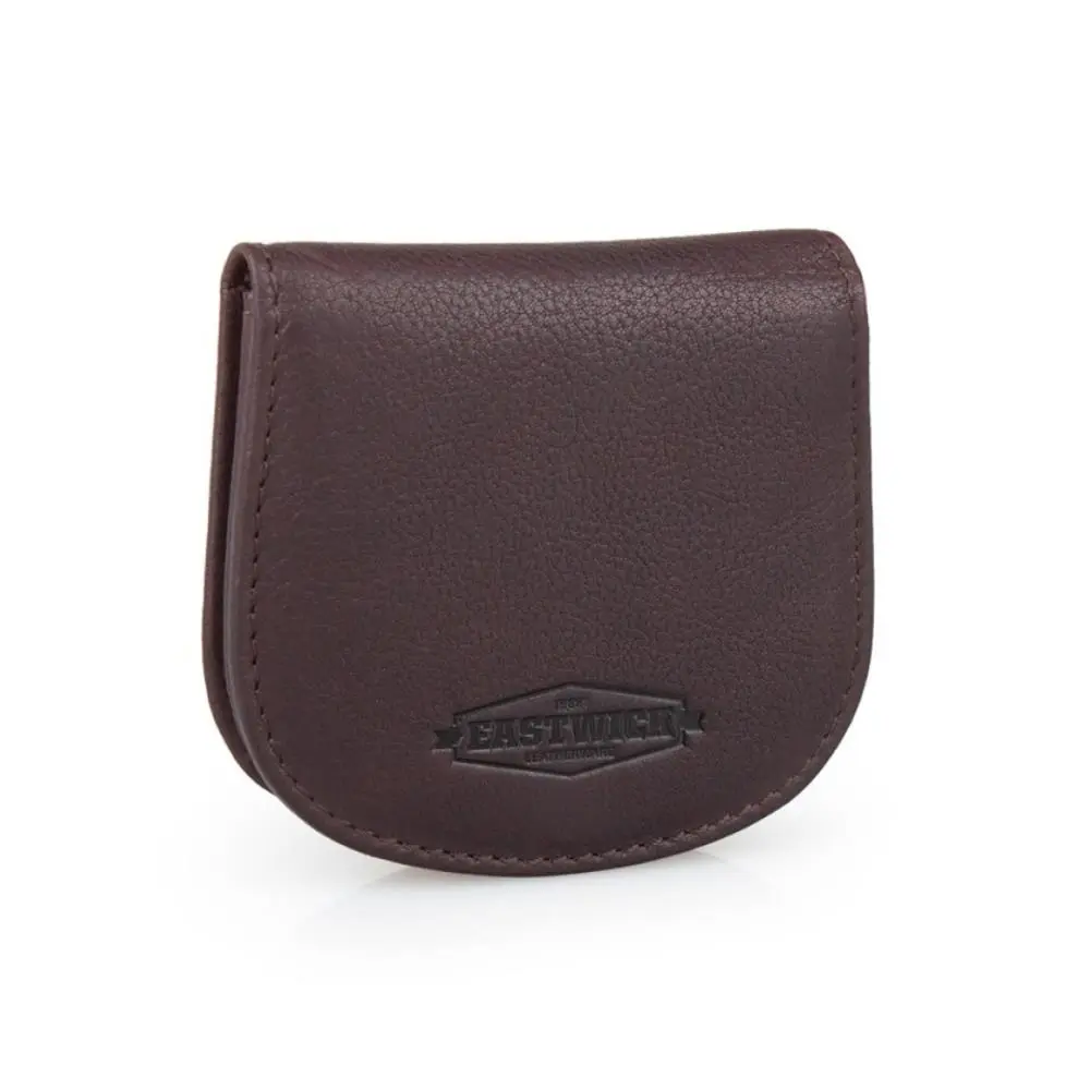 Porta Moedas Eastwick Oval com Aba Castanho