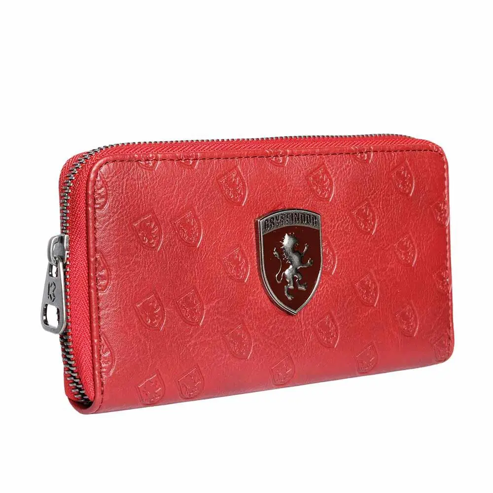Carteira Retangular Vermelha c/ Logo Gryffindor - Harry Potter
