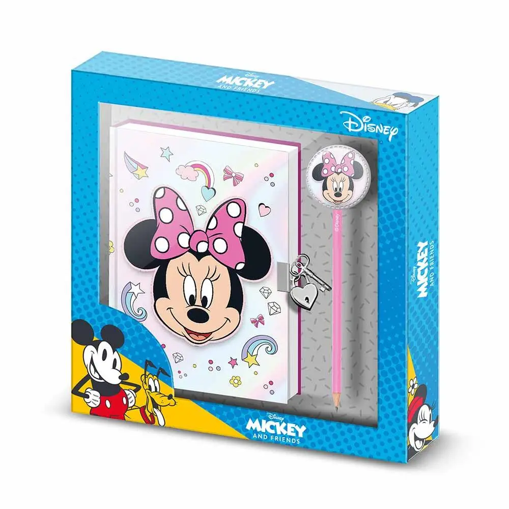 Conjunto Minnie Diário e Lápis