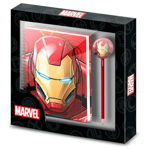 Conjunto Caderno e Lapis - Iron Man - Marvel