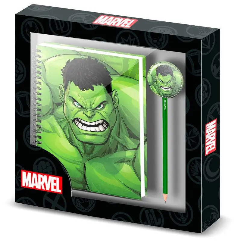 Conjunto Caderno e Lápis - Hulk - Marvel
