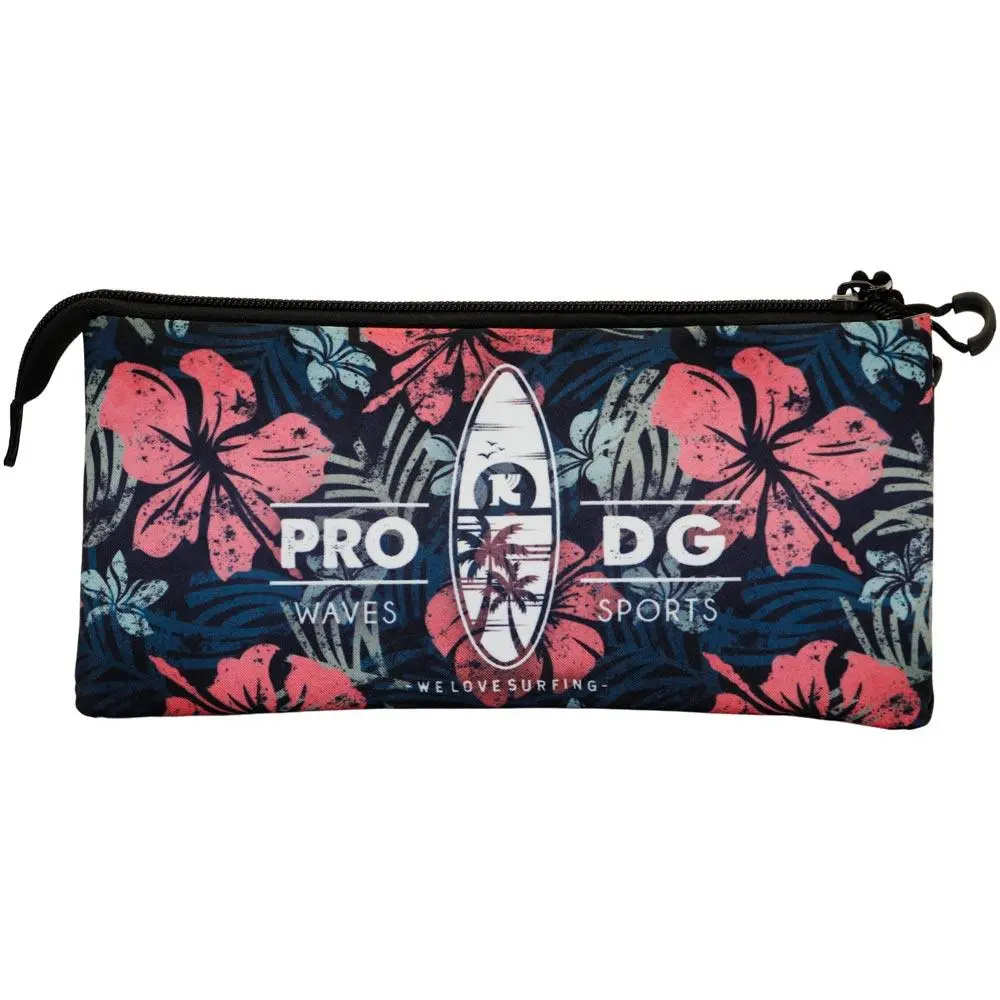 Estojo Triplo c/ Flores "Waves - We Love Surfing" - Pro DG