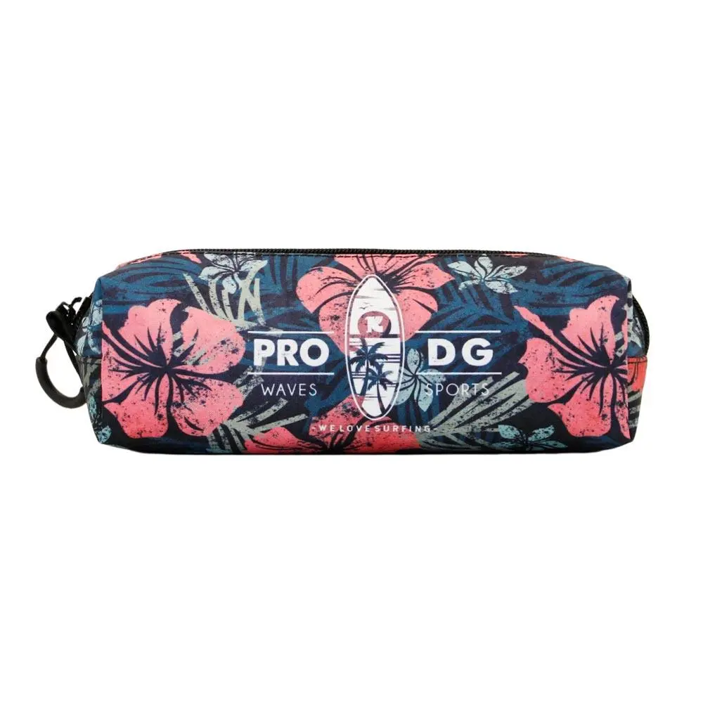 Estojo Quadrado c/ Flores "Waves - We Love Surfing" - Pro DG