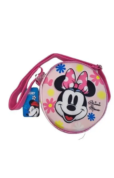 Bolsa de Traçar Redonda Rosa 3D "Floral" - Minnie
