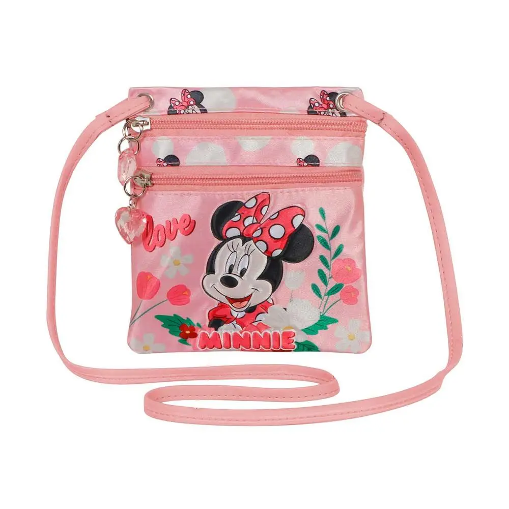 Bolsa de Traçar Rosa c/ 2 Fechos "Garden" - Minnie